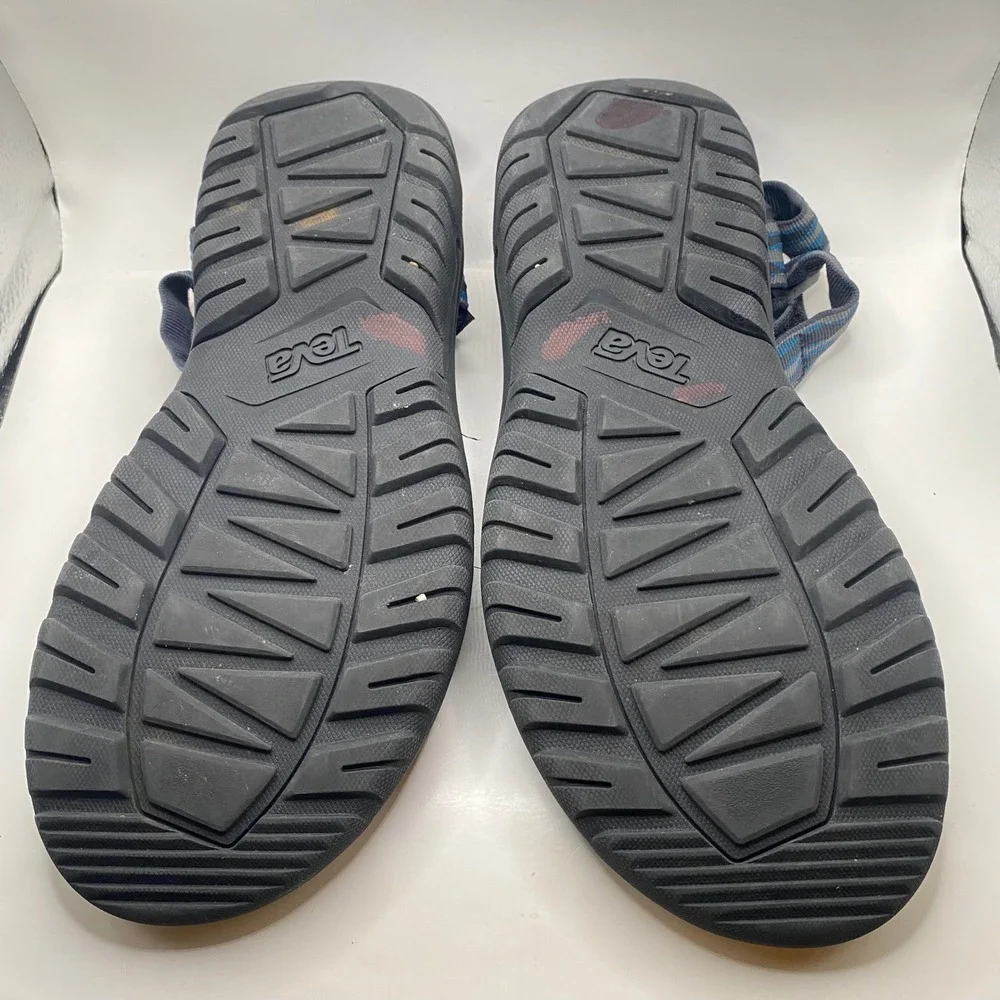 Teva Hurricane XLT2 Sport Sandals Mens 10 Blue Grey Wave Recycled Hiking Water
